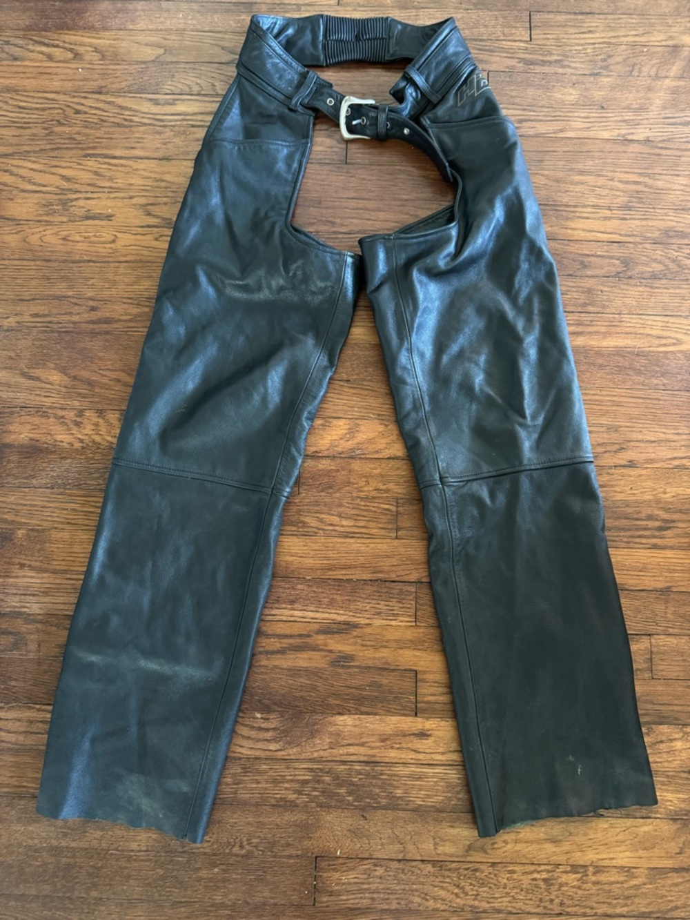Harley-Davidson Black Leather Riding Jacket Panel - Picture 1 of 16